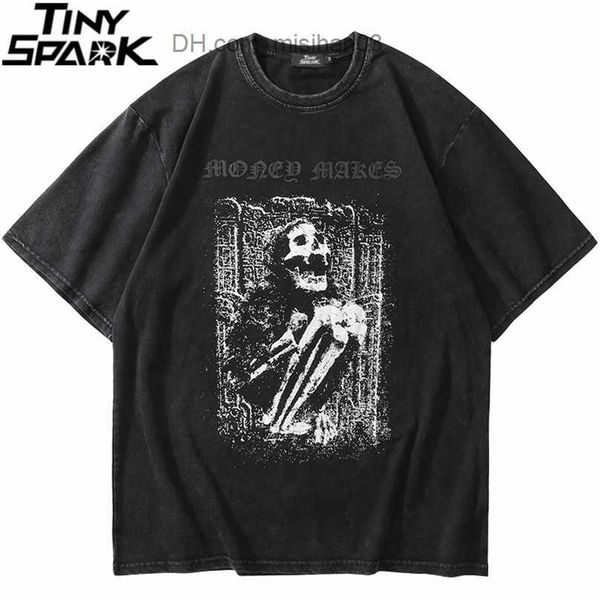men's t-shirts hip hop washed oversize t shirt men streetwear skull print t-shirt harajuku loose tshirt summer short sleeve shirt cotto, White;black
men's t-shirts hip hop washed oversize t shirt men streetwear skull print t-shirt harajuku loose tshirt summer short sleeve shirt cotto, White;black