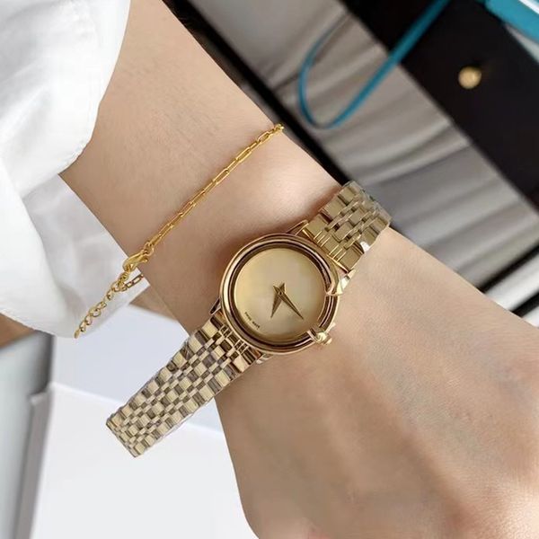 fashion wristwatch women style luxury watches steel metal band quartz watch, Slivery;brown
fashion wristwatch women style luxury watches steel metal band quartz watch, Slivery;brown