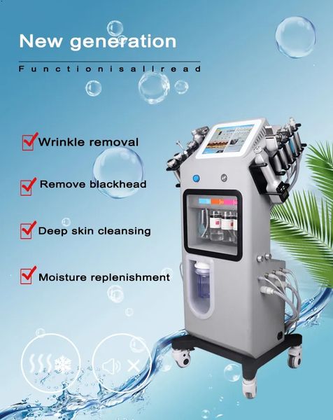 12 in 1 multifunction aqua skin facial cleansing beauty machine peel professional microdermabrasion beauty salon equipment, Black;white
12 in 1 multifunction aqua skin facial cleansing beauty machine peel professional microdermabrasion beauty salon equipment, Black;white
