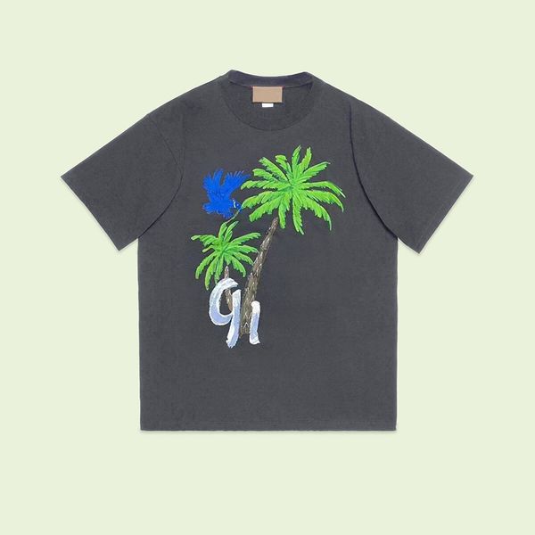 23ss new woman men's solid t-shirts high end limited classic hand painted coconut tree printing tee summer beach breathable fashion str, White;black
23ss new woman men's solid t-shirts high end limited classic hand painted coconut tree printing tee summer beach breathable fashion str, White;black
