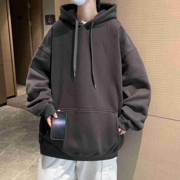 men's hoodies privathinker men oversized hoodies solid color man casaual hooded pullovers 2023 winter warm fleece man clothing hkd23070, Black
men's hoodies privathinker men oversized hoodies solid color man casaual hooded pullovers 2023 winter warm fleece man clothing hkd23070, Black