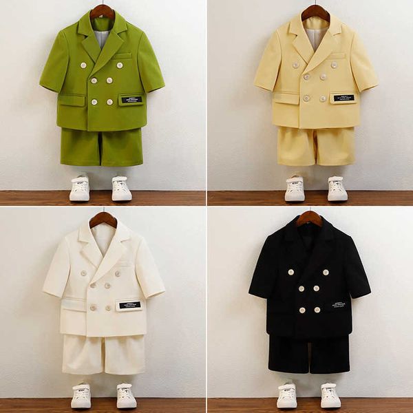 suits child summer suit set korean handsome boy casual birthday performance wedding pgraphy clothing kids jacket shorts outfithkd230704, Black
suits child summer suit set korean handsome boy casual birthday performance wedding pgraphy clothing kids jacket shorts outfithkd230704, Black