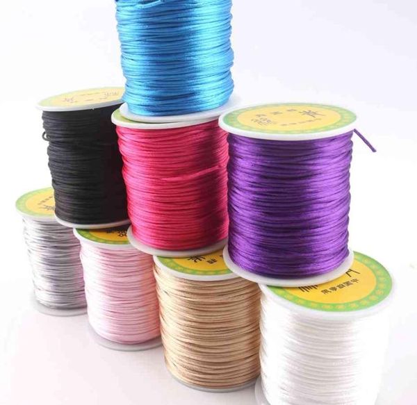 1pc 1mm 75m satin silk rope nylon cable colored baby biting ring accessories teeth necklace rattail cord diy tool silicon bead1008386
1pc 1mm 75m satin silk rope nylon cable colored baby biting ring accessories teeth necklace rattail cord diy tool silicon bead1008386