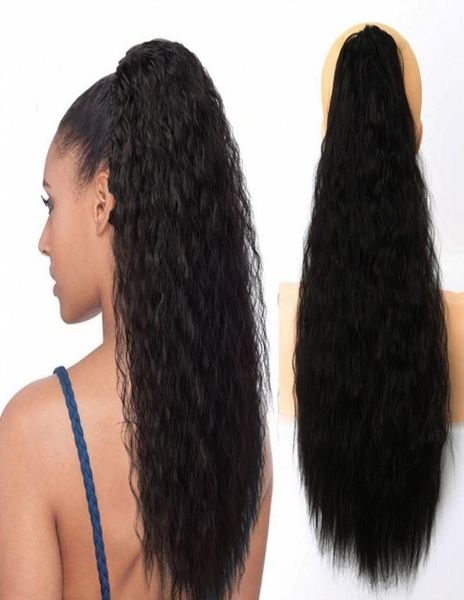 25inch65cm woman kinky curly ponytail extensions claw clipin pony tail hair extension heat resistant fluffy corn hair pieces hai3876791, Black
25inch65cm woman kinky curly ponytail extensions claw clipin pony tail hair extension heat resistant fluffy corn hair pieces hai3876791, Black