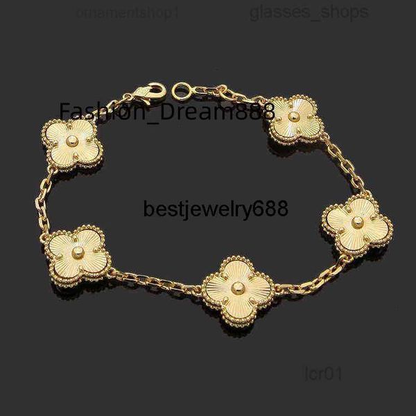 luxury designer link chain bracelet four-leaf cleef clover womens fashion 18k gold bracelets jewelry u6 16xw9, Golden;silver
luxury designer link chain bracelet four-leaf cleef clover womens fashion 18k gold bracelets jewelry u6 16xw9, Golden;silver