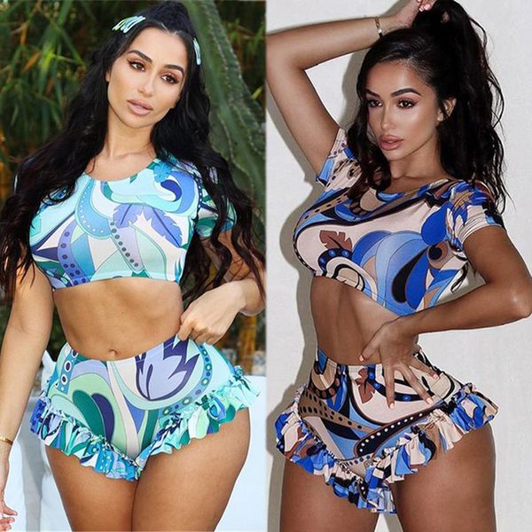 2023 designer womens tracksuits casual sports suits summer y2k printing 2 piece womens outfits short sleeve crop ruffles shorts wholesale bu, Gray
2023 designer womens tracksuits casual sports suits summer y2k printing 2 piece womens outfits short sleeve crop ruffles shorts wholesale bu, Gray