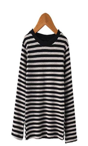 2019 autumn winter new style children fashion long sleeve the girl stripe thick paragraph the wear style tshirt9598180, White;black
2019 autumn winter new style children fashion long sleeve the girl stripe thick paragraph the wear style tshirt9598180, White;black