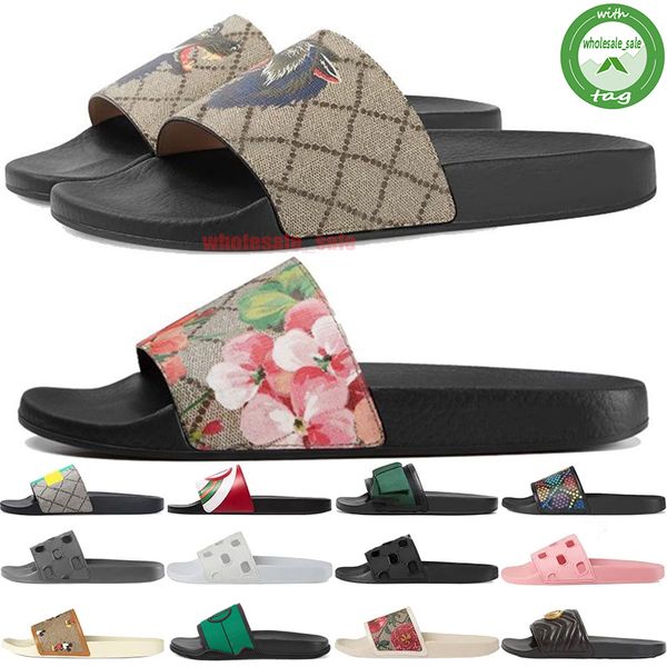 with box designer slides mens women slippers summer sandal beach slide flat platform ladies bathroom home shoes flip flops striped tiger bee, Black
with box designer slides mens women slippers summer sandal beach slide flat platform ladies bathroom home shoes flip flops striped tiger bee, Black
