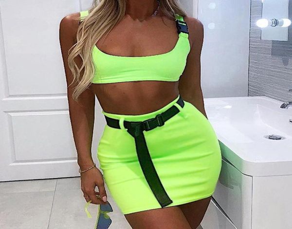 tracksuit women sportwear 2 piece set women gym fashion solid neon belt cropped sleeveless and skirt suitsg49798722, White;black
tracksuit women sportwear 2 piece set women gym fashion solid neon belt cropped sleeveless and skirt suitsg49798722, White;black