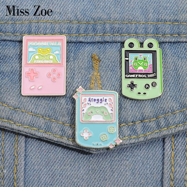 frog game console enamel pins froggie pals custom brooches lapel badges animal funny jewelry gift for kids friends, Gray
frog game console enamel pins froggie pals custom brooches lapel badges animal funny jewelry gift for kids friends, Gray