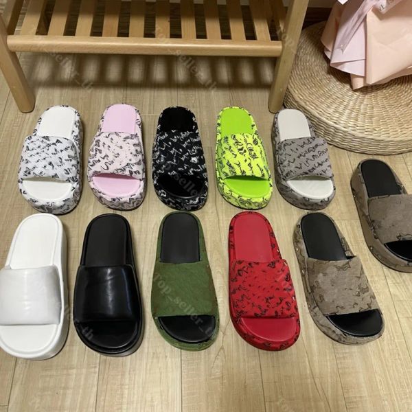 casual shoes platform slippers designer sandals fabric rubber slipper letters printing slide summer wedges knit sandal, Black
casual shoes platform slippers designer sandals fabric rubber slipper letters printing slide summer wedges knit sandal, Black