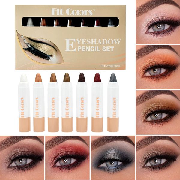 eye shadowliner combination 7 colors eyeshadow pencil set waterproof long lasting lying silkworm shiny highlighter pearlescent pen cosmetics
eye shadowliner combination 7 colors eyeshadow pencil set waterproof long lasting lying silkworm shiny highlighter pearlescent pen cosmetics