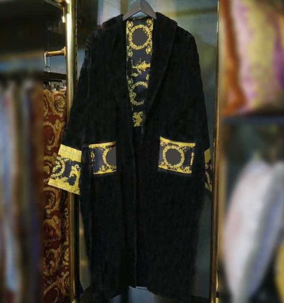 men's sleepwear mens womens home robes shawl collar cotton soft fluffy designer brand luxury vintage bathrobe pajamas lovers dressing f, Black;brown
men's sleepwear mens womens home robes shawl collar cotton soft fluffy designer brand luxury vintage bathrobe pajamas lovers dressing f, Black;brown