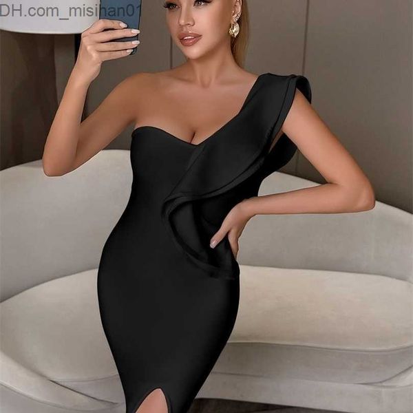 casual dresses adyce 2022 summer one shoulder women bandage dress celebrity evening party ruffles midi black bodycon club z230704, Black;gray
casual dresses adyce 2022 summer one shoulder women bandage dress celebrity evening party ruffles midi black bodycon club z230704, Black;gray