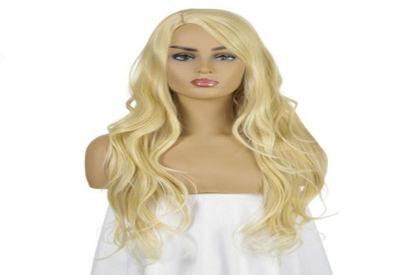 women middle part long curly ladies party natrual blonde 65 cm synthetic hair wigs7036888, Black
women middle part long curly ladies party natrual blonde 65 cm synthetic hair wigs7036888, Black