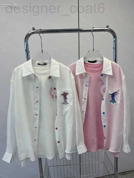 women's blouses & shirts designer 23ss womens clothing women shirt high neck blouse lapel glitter embroidery long-sleeved shirt clothes, White
women's blouses & shirts designer 23ss womens clothing women shirt high neck blouse lapel glitter embroidery long-sleeved shirt clothes, White
