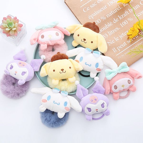 5pcs/lot soft plush hair ring cute kuromi simple solid color scrunchies for women girl retro large intestine rope female rubber band hair lo, Slivery;white
5pcs/lot soft plush hair ring cute kuromi simple solid color scrunchies for women girl retro large intestine rope female rubber band hair lo, Slivery;white