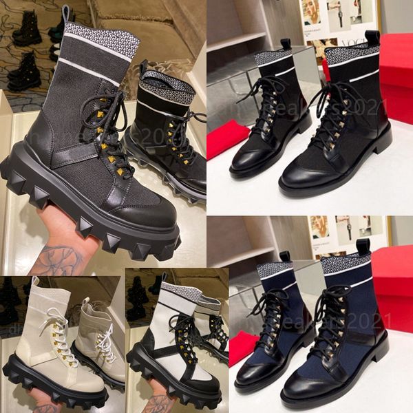 women rivet boots martin boots knit calfskin ankle boots platform casual woman shoes size 35-41, Black
women rivet boots martin boots knit calfskin ankle boots platform casual woman shoes size 35-41, Black