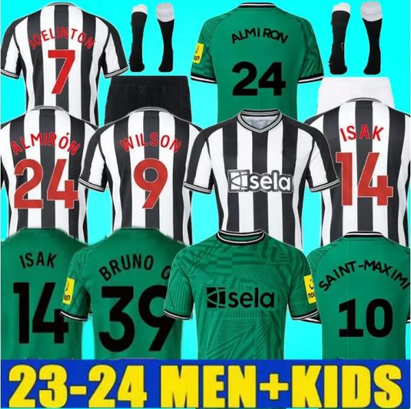23 24 soccer jerseys men kids kit nufc 2023 2024 bruno g. wilson saint maximin isak uniteds football shirt home away third set fan player ve, Black;yellow
23 24 soccer jerseys men kids kit nufc 2023 2024 bruno g. wilson saint maximin isak uniteds football shirt home away third set fan player ve, Black;yellow