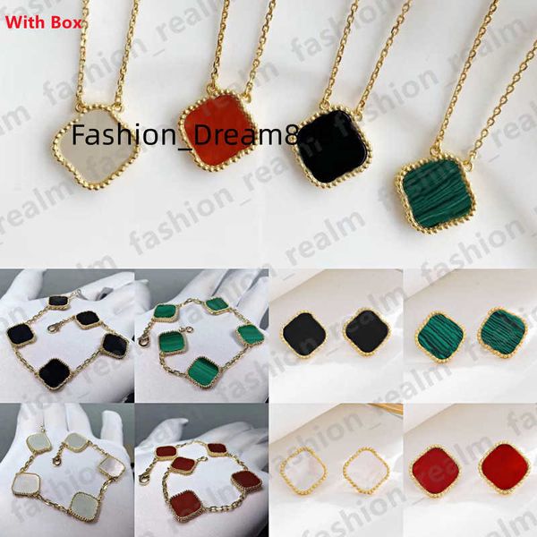 four leaf clover necklace designer jewelry set pendant necklaces bracelet stud earring gold silver mother of pearl green flower necklace lin
four leaf clover necklace designer jewelry set pendant necklaces bracelet stud earring gold silver mother of pearl green flower necklace lin