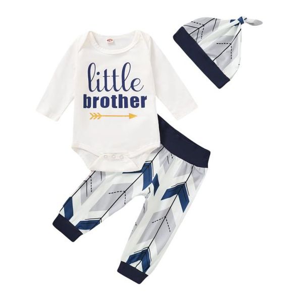 infant baby letter outfits cartoon prirnted boys clothes toddler long sleeve little brother rompers elastic splicing pants with ha5611290, White
infant baby letter outfits cartoon prirnted boys clothes toddler long sleeve little brother rompers elastic splicing pants with ha5611290, White