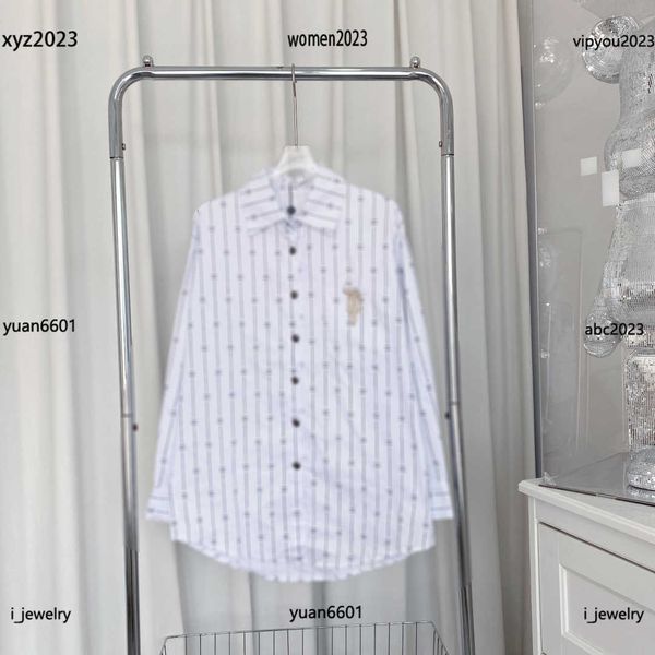 womens designer clothing striped logo decoration lady blouse size s-l lapel shirt girl luxurious june30, White
womens designer clothing striped logo decoration lady blouse size s-l lapel shirt girl luxurious june30, White