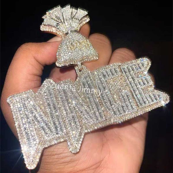 customized personal money bail buss down luxury jewelry iced out 3d 925 sterling silver moissanite baguette pendant
customized personal money bail buss down luxury jewelry iced out 3d 925 sterling silver moissanite baguette pendant