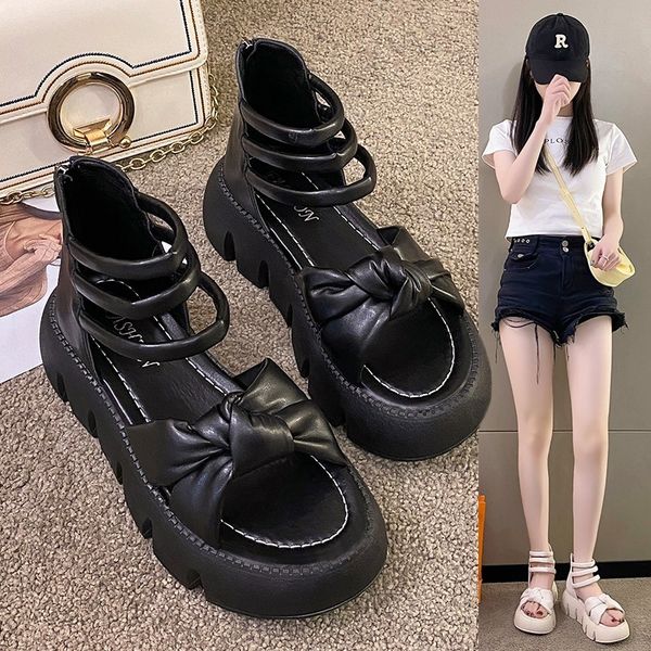 slippers 2023 summer women sandals high fashion roman butterflyknot comfortable platform casual shoes 230703, Black
slippers 2023 summer women sandals high fashion roman butterflyknot comfortable platform casual shoes 230703, Black