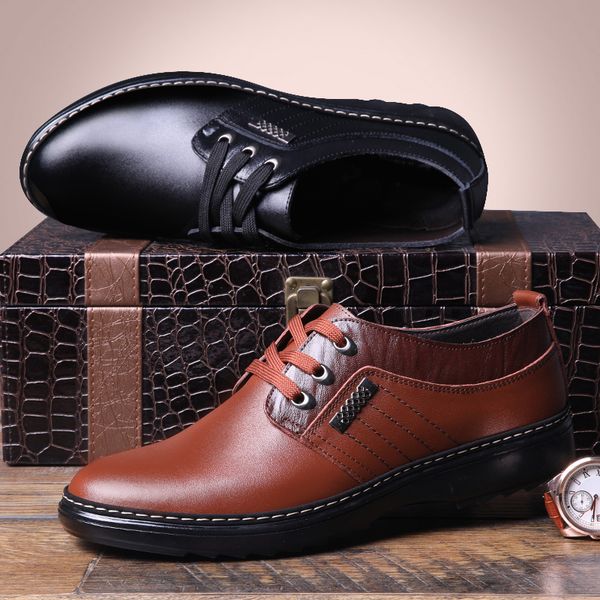 dress shoes men's real leather trend allmatch male breathable casual british black business genuine 230703
dress shoes men's real leather trend allmatch male breathable casual british black business genuine 230703