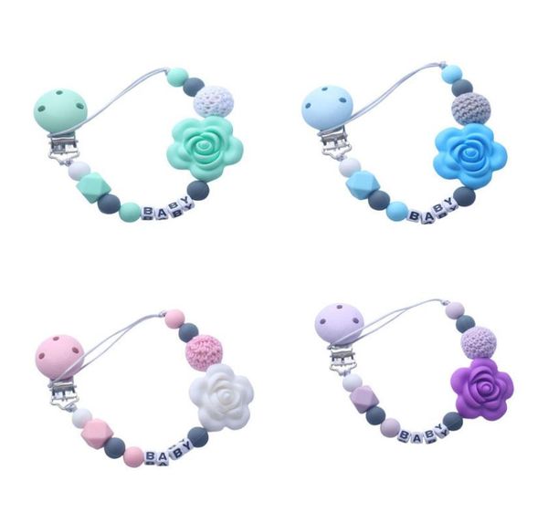 personalised name silicone pacifier holder flower beads teething clip chain dummy clips 5 colors5598075
personalised name silicone pacifier holder flower beads teething clip chain dummy clips 5 colors5598075