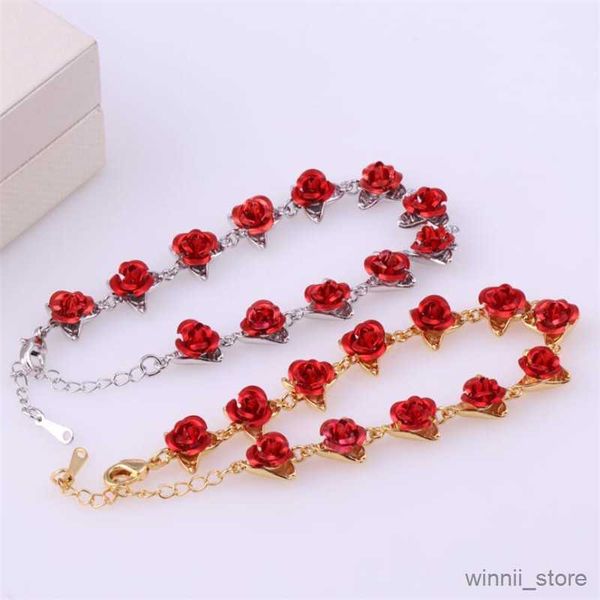 charm bracelets romantic adjustable red rose link chain bracelet fashion gift for lover women's hand bracelets bride jewelry accessori, Golden;silver
charm bracelets romantic adjustable red rose link chain bracelet fashion gift for lover women's hand bracelets bride jewelry accessori, Golden;silver