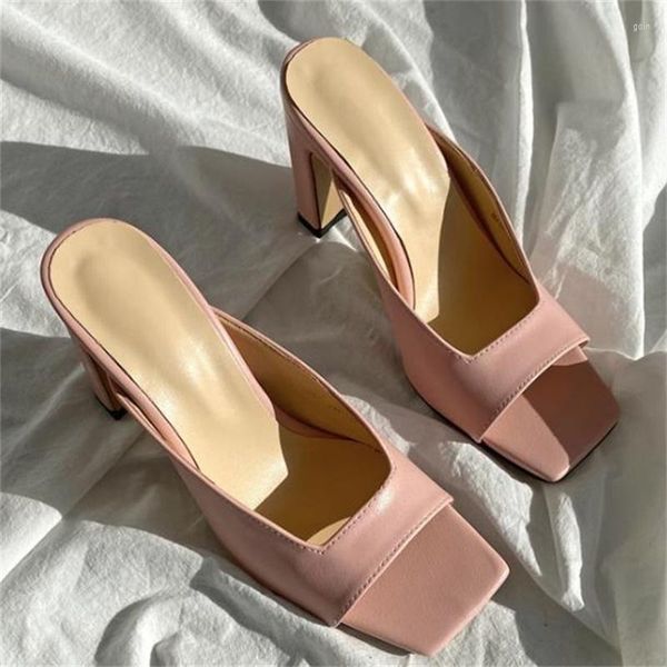 slippers peep toes women's shoes square churry high heels shallow sandals chancletas elegant sandalias zapatos de mujer, Black
slippers peep toes women's shoes square churry high heels shallow sandals chancletas elegant sandalias zapatos de mujer, Black