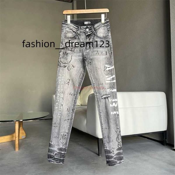 designer clothing amires jeans denim pants highgrade amies fashion brand gray cow graffiti letters washed to make old holes stretch slim den, Blue
designer clothing amires jeans denim pants highgrade amies fashion brand gray cow graffiti letters washed to make old holes stretch slim den, Blue