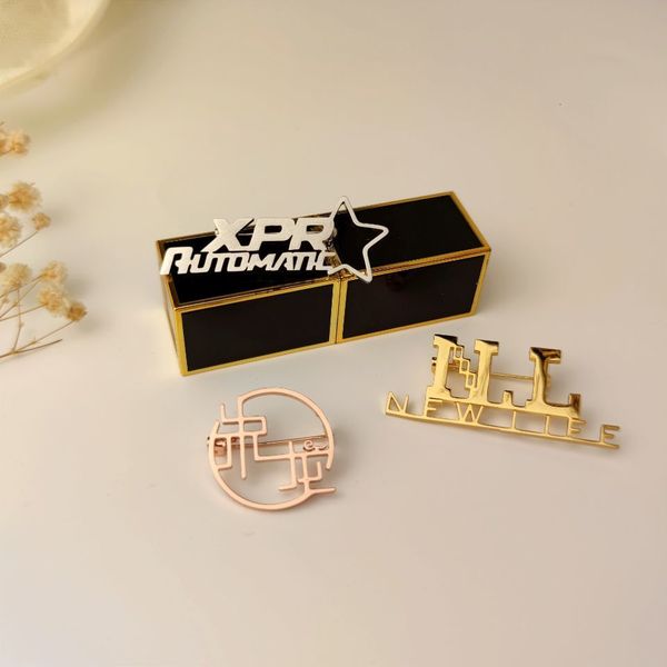 pins brooches 10 pieces personalized pin customized stainless steel nameplate brooch conference badge gift ladies accessories jewelry 230704, Gray
pins brooches 10 pieces personalized pin customized stainless steel nameplate brooch conference badge gift ladies accessories jewelry 230704, Gray