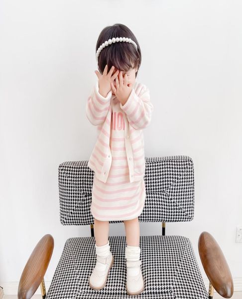 autumn sweet girls suits kids striped knitting cardigan with short sleeve dress 2pcsset children039s girl clothing two colors7696514, White
autumn sweet girls suits kids striped knitting cardigan with short sleeve dress 2pcsset children039s girl clothing two colors7696514, White