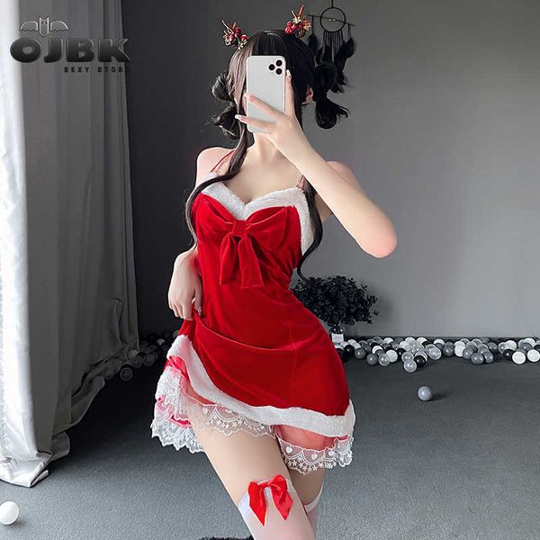 set ojbk women christmas lingerie sets red santa dress lace chemises sleepwear backless deep v bowknot velvet nightgowns outfits newhkd23070, Black;white
set ojbk women christmas lingerie sets red santa dress lace chemises sleepwear backless deep v bowknot velvet nightgowns outfits newhkd23070, Black;white