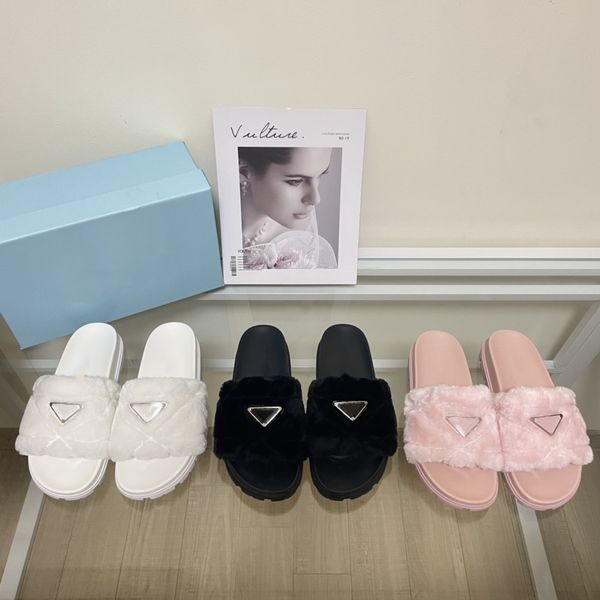 triangle metal buckle fur slippers designer wool slides pink black white solid color platform sandals home flat bottom slipper womens winter
triangle metal buckle fur slippers designer wool slides pink black white solid color platform sandals home flat bottom slipper womens winter