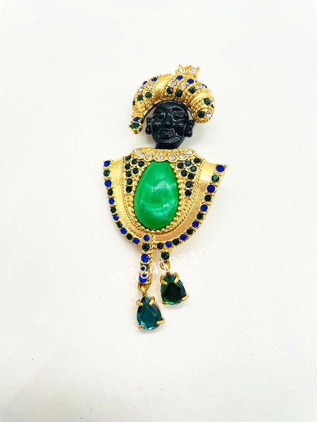 pins brooches stunning vintage style blacka moor glass and crystal pin brooch luxury aesthetic retrogold plated jewelry 230704, Gray
pins brooches stunning vintage style blacka moor glass and crystal pin brooch luxury aesthetic retrogold plated jewelry 230704, Gray