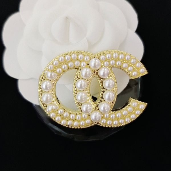 bowknot designer brooches womens with stamp non fading pins fashion pearl clothing accessories gold plated womens brand double letter, Gray
bowknot designer brooches womens with stamp non fading pins fashion pearl clothing accessories gold plated womens brand double letter, Gray