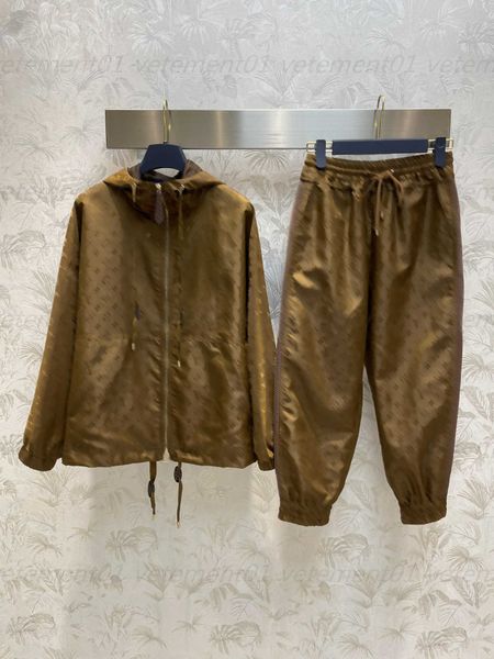 designer jacket two piece sets designers suit dark jacquard casual hooded jacket mesh patchwork pants loose tracksuit designer clothing wome, Gray
designer jacket two piece sets designers suit dark jacquard casual hooded jacket mesh patchwork pants loose tracksuit designer clothing wome, Gray