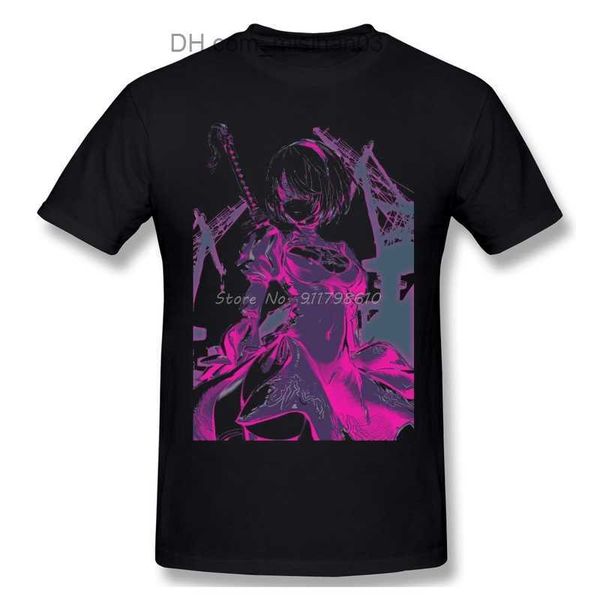 men's t-shirts oneck 100 cotton neon 2b tshirt nier automata sleeve short anime men tee streetwear harajuku z230706, White;black
men's t-shirts oneck 100 cotton neon 2b tshirt nier automata sleeve short anime men tee streetwear harajuku z230706, White;black