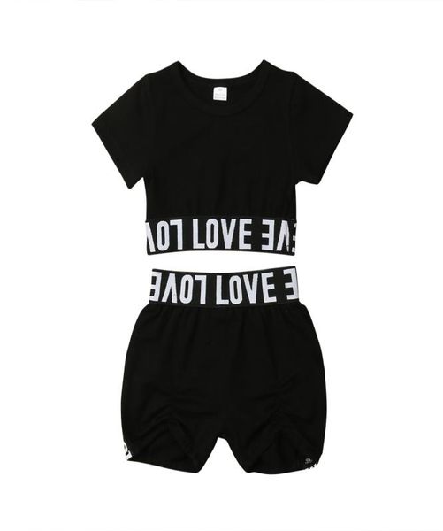 17y new children clothing baby girls short sleeve crop shorts 2pcs outfits kids letter printed summer clothes set2730325, White
17y new children clothing baby girls short sleeve crop shorts 2pcs outfits kids letter printed summer clothes set2730325, White