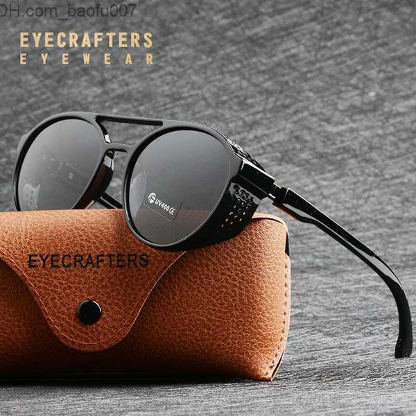 sunglasses sunglasses eyecrafters retro round polarized sunglasses steampunk men women brand designer glasses de sol shades uv z230704, White;black
sunglasses sunglasses eyecrafters retro round polarized sunglasses steampunk men women brand designer glasses de sol shades uv z230704, White;black