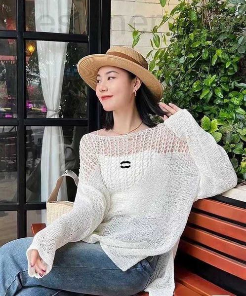 women's knits & tees designer 23ss womens clothing womens long sleeve embroidery knitted hollow out sweater clothes st6z, White
women's knits & tees designer 23ss womens clothing womens long sleeve embroidery knitted hollow out sweater clothes st6z, White