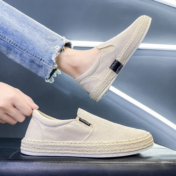 dress shoes canvas men's summer thin breathable casual flat platform one foot linen sneakers men loafers driving 230703, Black
dress shoes canvas men's summer thin breathable casual flat platform one foot linen sneakers men loafers driving 230703, Black