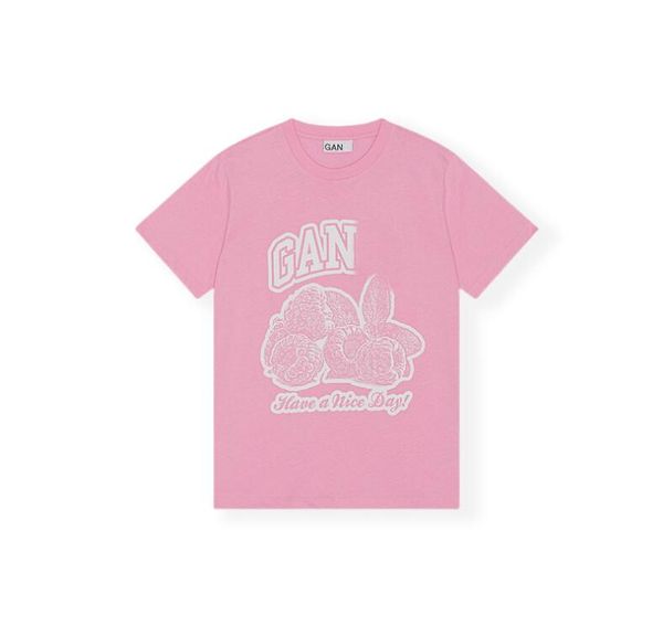 ganni t shirt designer luxury women t shirts summer fashion trend pure cotton breathable short-sleeved top, White
ganni t shirt designer luxury women t shirts summer fashion trend pure cotton breathable short-sleeved top, White