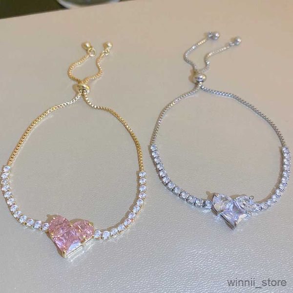 charm bracelets full of adjustable 18k gold love heart bracelet for women new trendy pink bracelet jewelry gifts r230704, Golden;silver
charm bracelets full of adjustable 18k gold love heart bracelet for women new trendy pink bracelet jewelry gifts r230704, Golden;silver