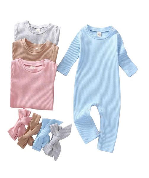 newborn baby jumpsuits infant solid colors baby rompers kids long sleeve onesies kids boys clothes sets with headband vetement beb1813679, Blue
newborn baby jumpsuits infant solid colors baby rompers kids long sleeve onesies kids boys clothes sets with headband vetement beb1813679, Blue