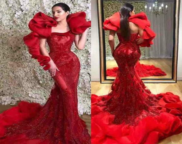 designer red mermaid prom dresses 2019 ruffles shoulder lace backless evening dress sweep train formal party gowns custom mad1385009, Black
designer red mermaid prom dresses 2019 ruffles shoulder lace backless evening dress sweep train formal party gowns custom mad1385009, Black