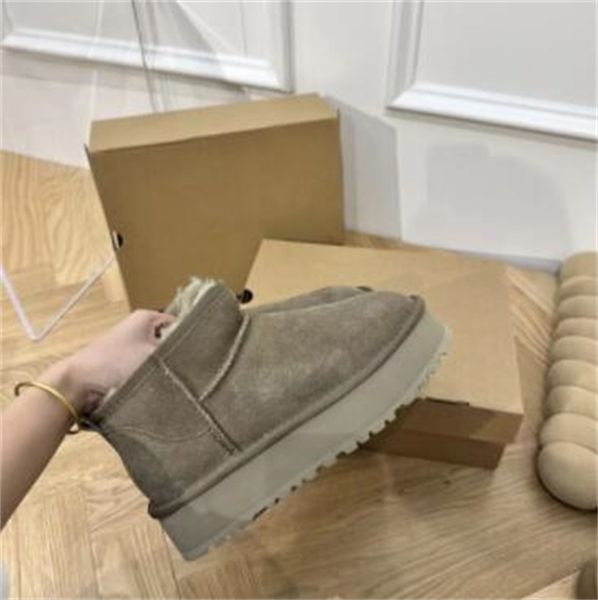 ultra mini boot designer woman platform snow boots fur warm shoes real leather chestnut ankle fluffy booties, Black
ultra mini boot designer woman platform snow boots fur warm shoes real leather chestnut ankle fluffy booties, Black